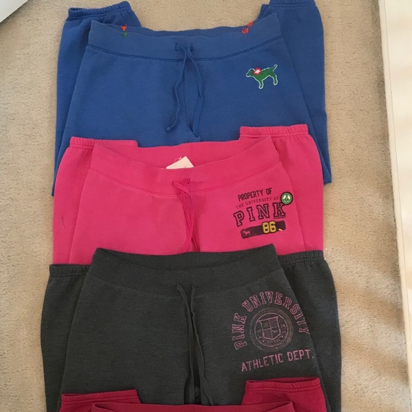 ✨VS PINK Bundle-✨4 Cropped Sweatpants + Bonus - Picture 2 of 8